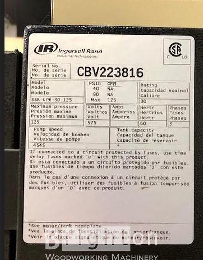 Used Ingersoll Rand SSR UP6-30-125 Used Rotary Screw Belt-Drive Air Compressor