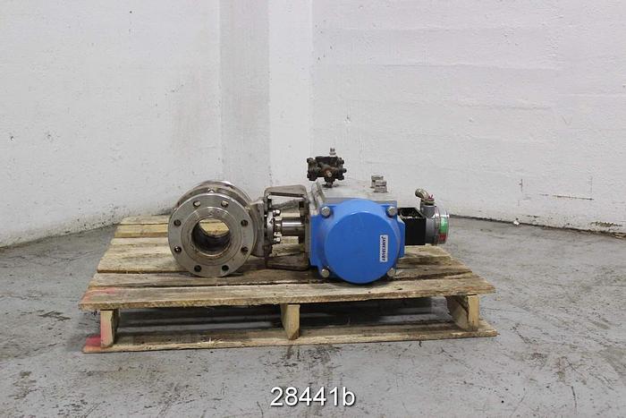Used Neles Jamesbury 49150313600ttt2 4" Ball Valve, 316 Stain #28441