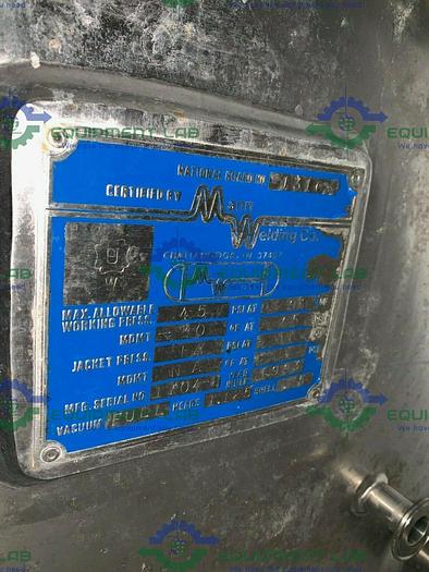 Used Stainless Steel 800mm x 200mm Chromatography Column w/ Micron Filter Mesh 45 PSI