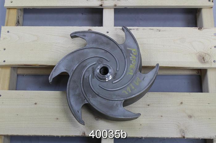 Unused Goulds 3196 4x6x13 6-Vane Pump Impeller #40035