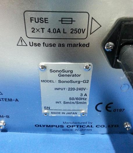 Used Olympus SonoSurg-G2 HF Chirurgie Generator mit Fußschalter
