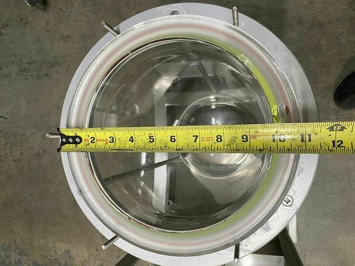 Used Applikon 30 Liter Glass Reactor w/ Stainless Steel Rolling Cart