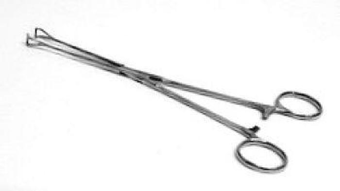 Used Forceps Intestinal and Lung Grasping Babcock Straight 200mm (8in)