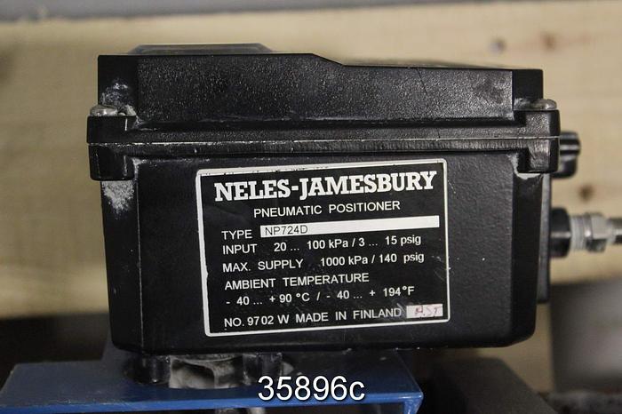 Used Jamesbury 6" Ball Control Valve, 6 5150 31 3600 TT1 #35896