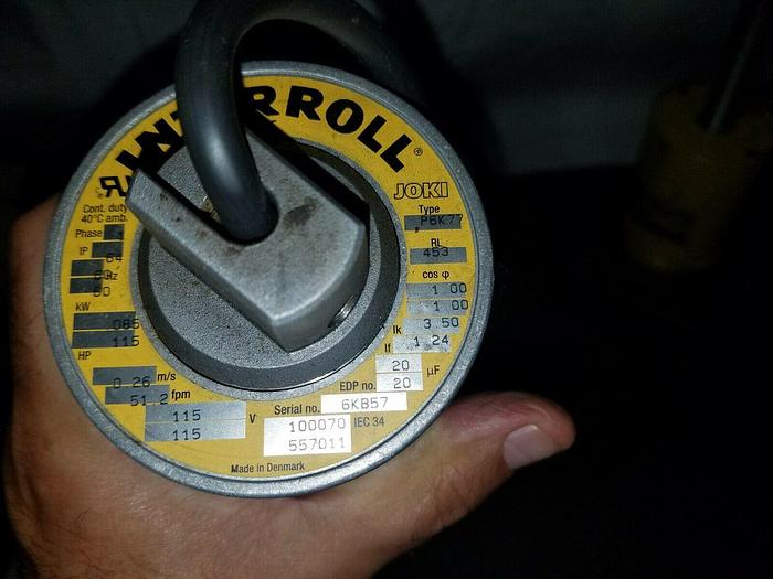 Used InterRoll Conveyor Motor Type P6K77 51.2 FPM 110V