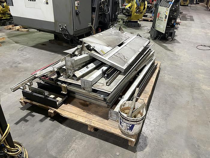 Used Genesis Systems Group Fanuc Arc Mate 100iC Dual Arm Weld Cell with 60" Diameter Index Table R30iA Controller YR. 2012