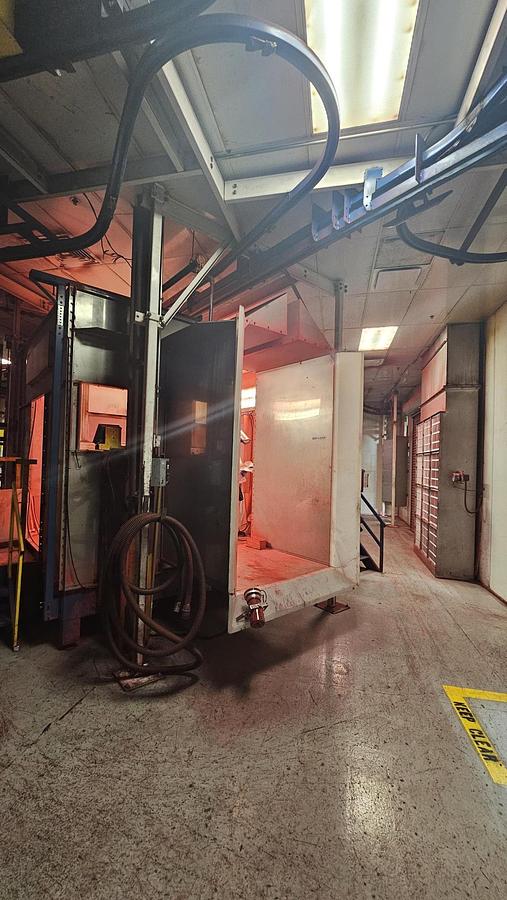 Used 2) Nordson Excel 2002 Booths w/ 4x7 part window