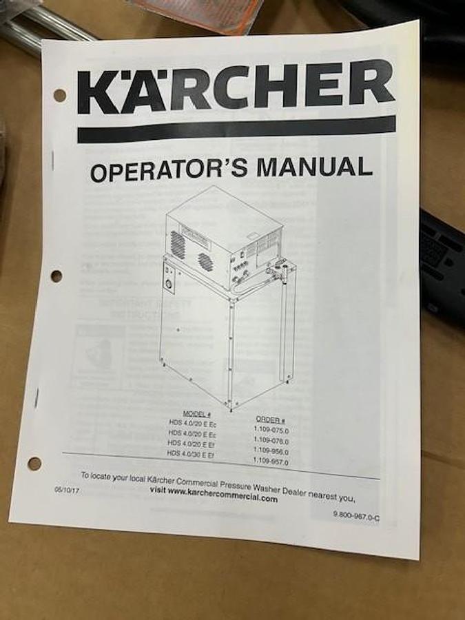 Used 2) Karcher Pressure Washers - (New in Box)