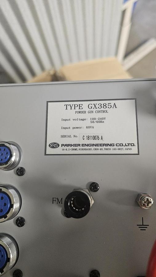 Parker Ionics manual powder unit w/ 60l hopper