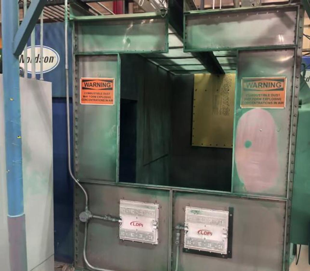 Used 36"w X 48"h Powder System w/ 3 Stage Stainless Washer