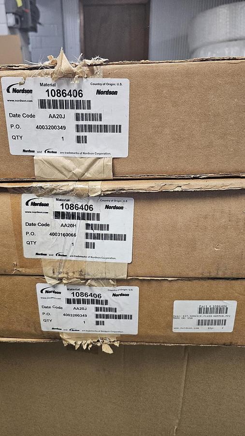 Used 3) Fluidizing Plate Replacement Kits, Part# 1086406