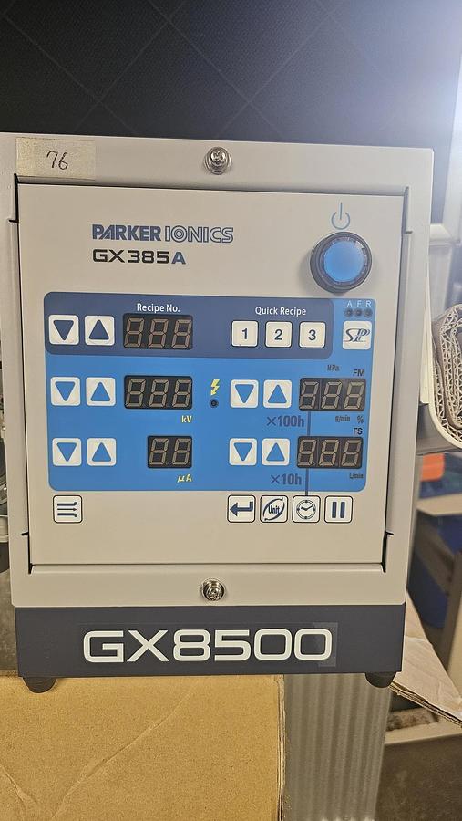 Parker Ionics manual powder unit w/ 60l hopper