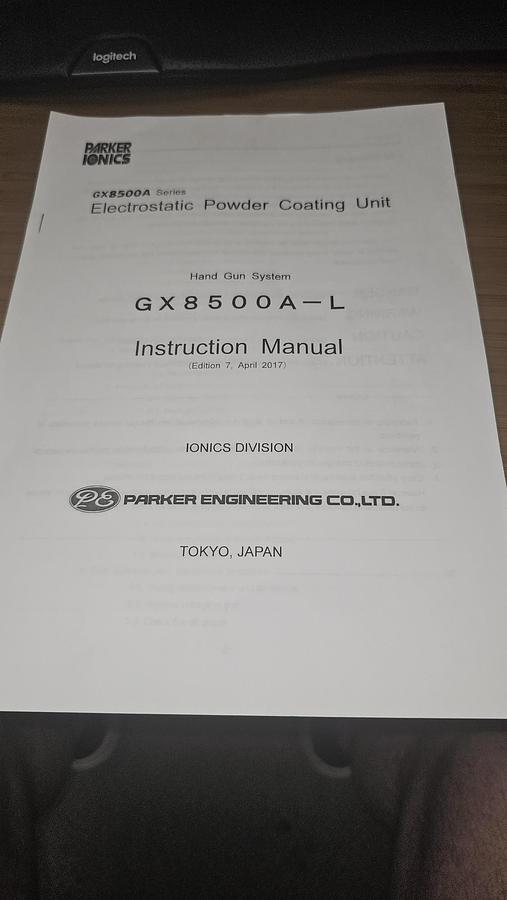 Parker Ionics manual powder unit w/ 60l hopper