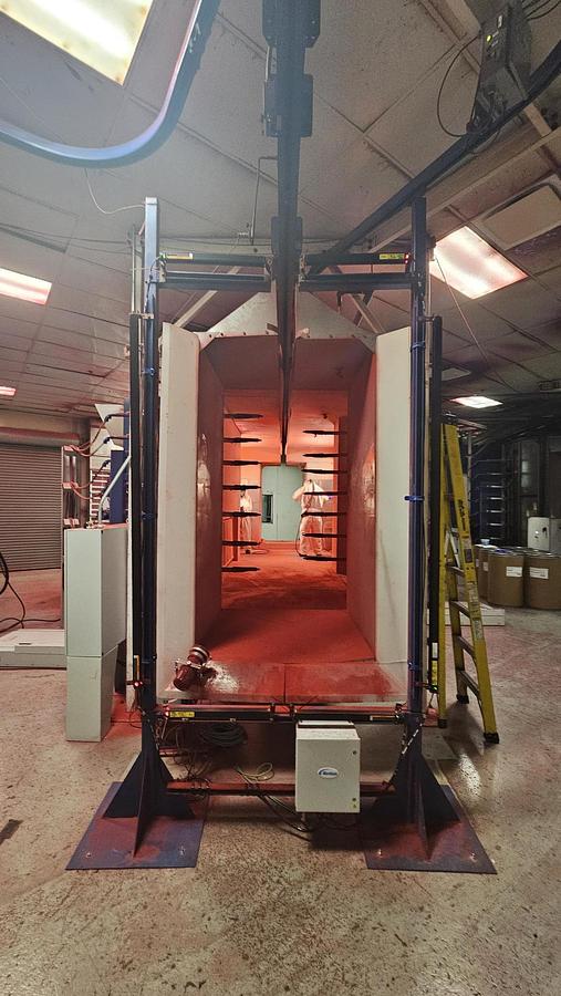 Used 2) Nordson Excel 2002 Booths w/ 4x7 part window
