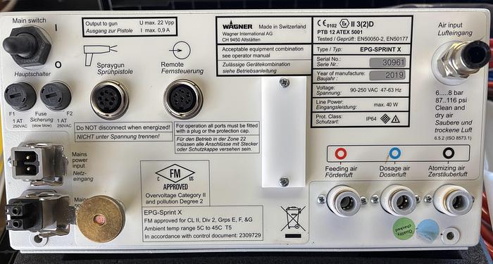 Used Wagner PEM-X1 Cup Gun for small batches