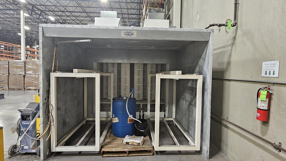 Used Complete Batch System with Oven, Booth, Wash Station & Gun