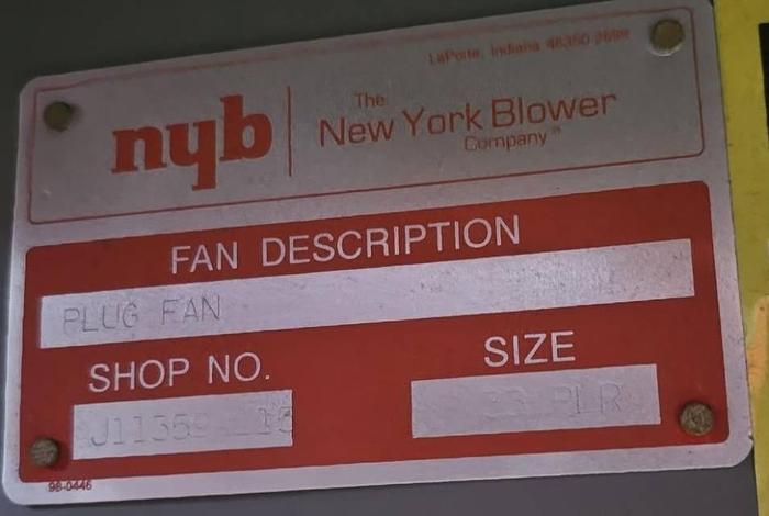 Used NYB 33PLR Recirculation Fan