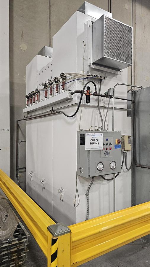 Used 10w X 8h X 7.5d Batch Booth w/ Nordson Encore Powder Gun