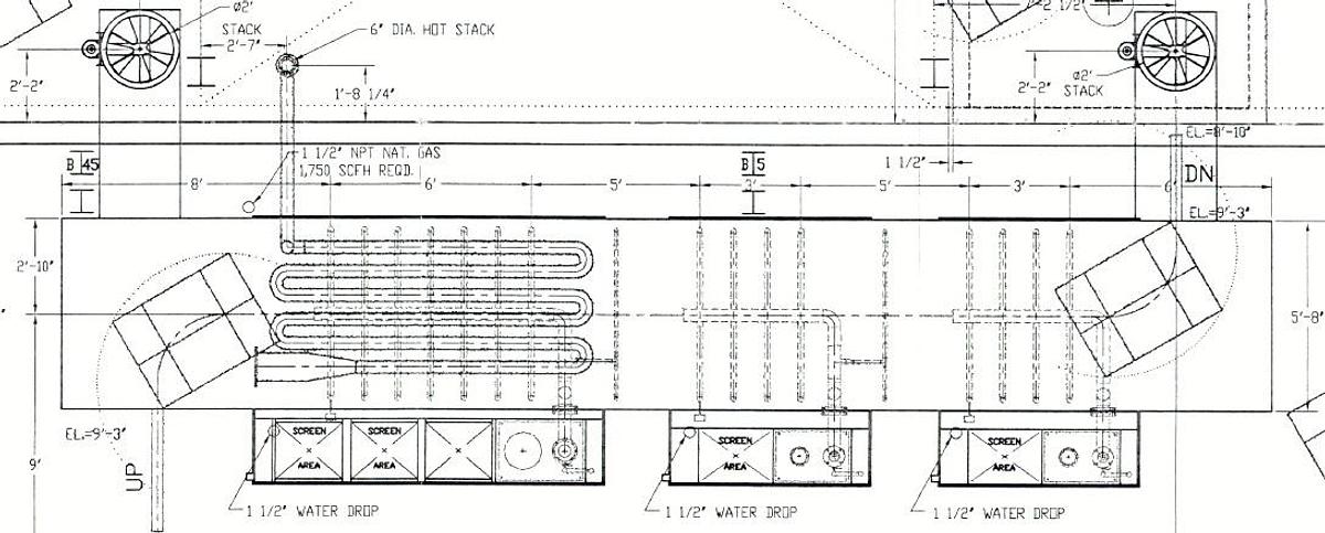 Used 36"w X 48"h Powder System w/ 3 Stage Stainless Washer