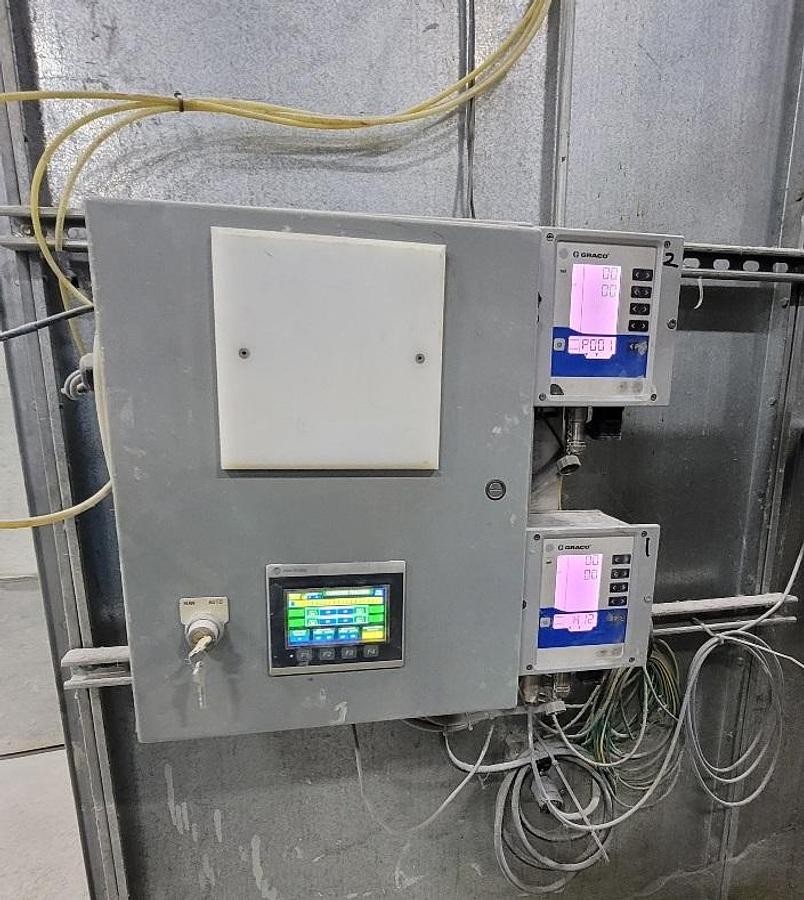 Used 2) Graco Pro Xpc Automatic Electrostatic Controllers w/ Touchscreen Main Controller