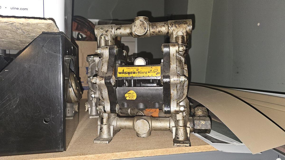 Used 3) Wagner Zip 80 Double Diaphragm Pumps