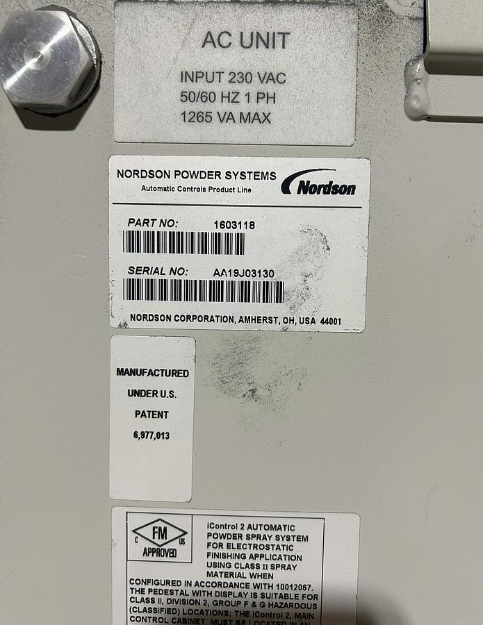 Used Nordson iControl2 Cabinet