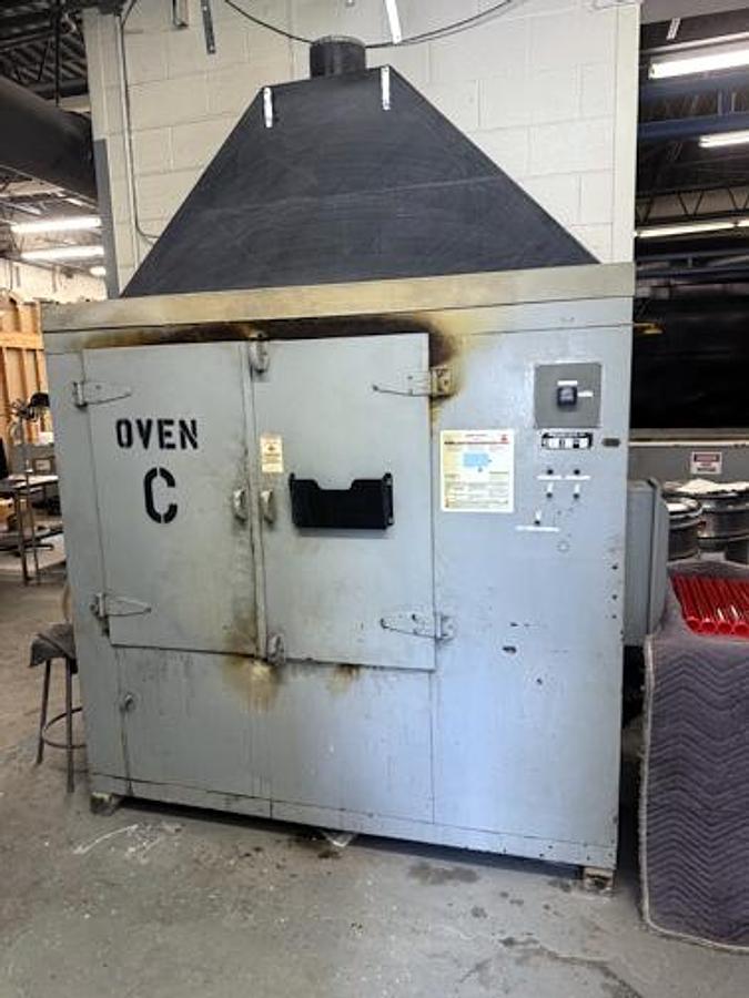 Used 8'W x 12'L x 6.5'H Electric oven w/ doors on both ends