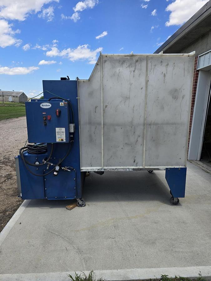 Used Nordson Econo-Coat Lab Booth w/ Encore Powder Gun