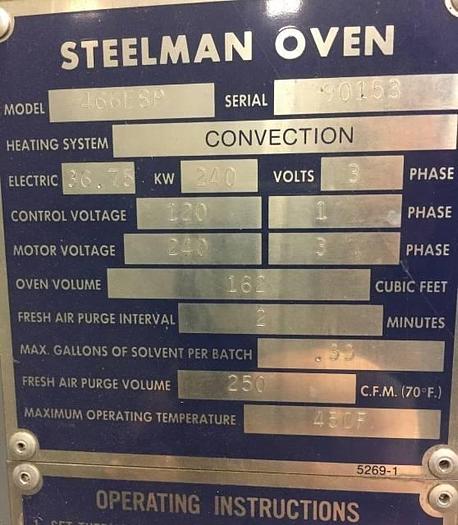 Used 5w X 6.5h X 9l - Steelman Electric Batch Oven
