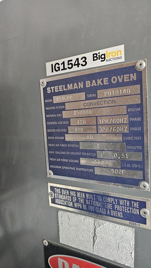 Used Steelman Batch Oven