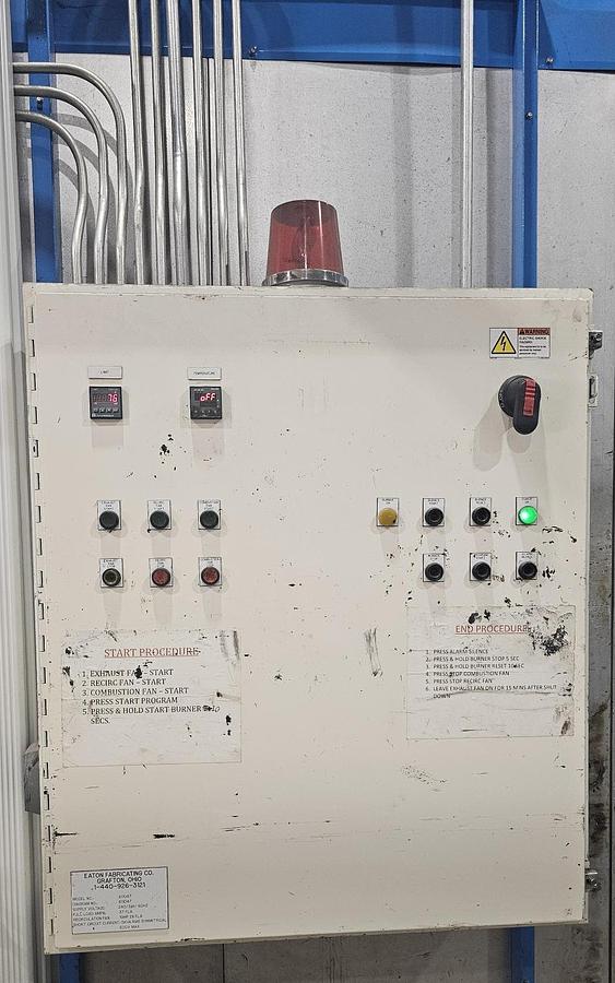 Used 8'h X 5'w X 18' Batch Oven (Interior Dim.) - Doors both ends