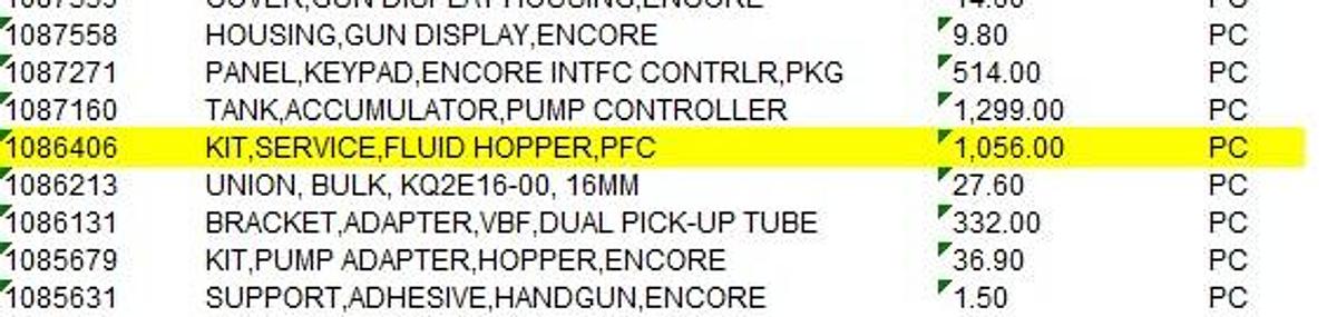 Used 3) Fluid Plate Replacement Kits, Part# 1086406 - NEW OVERSTOCK