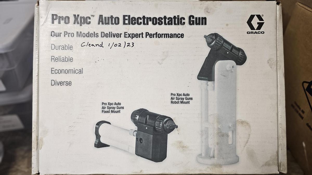 Used 2) Graco Pro Xpc Automatic Electrostatic System w/ Touchscreen Main Controller