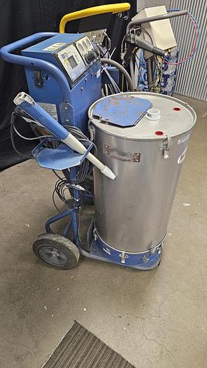 Used NORDSON SURECOAT POWDER SYSTEM ON CART W/ 80# HOPPER
