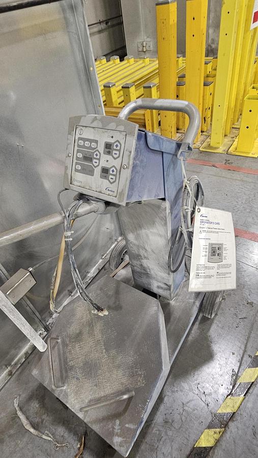 Used 10w X 8h X 7.5d Batch Booth w/ Nordson Encore Powder Gun