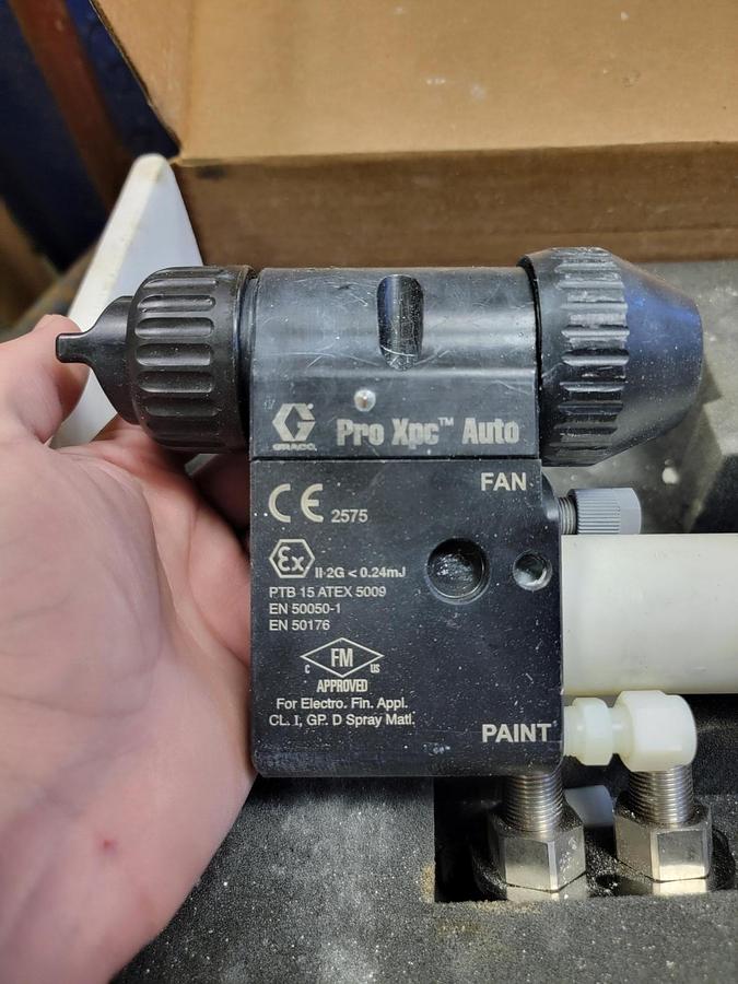 Used 2) Graco Pro Xpc Automatic Electrostatic System w/ Touchscreen Main Controller