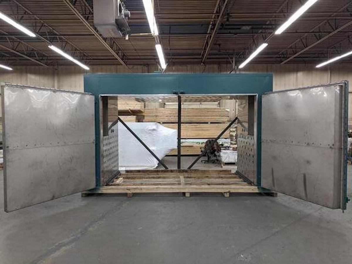 Used 12'w X 7'h X 12'l Batch Oven w/ Stainless Steel Interior - 500 degree F 