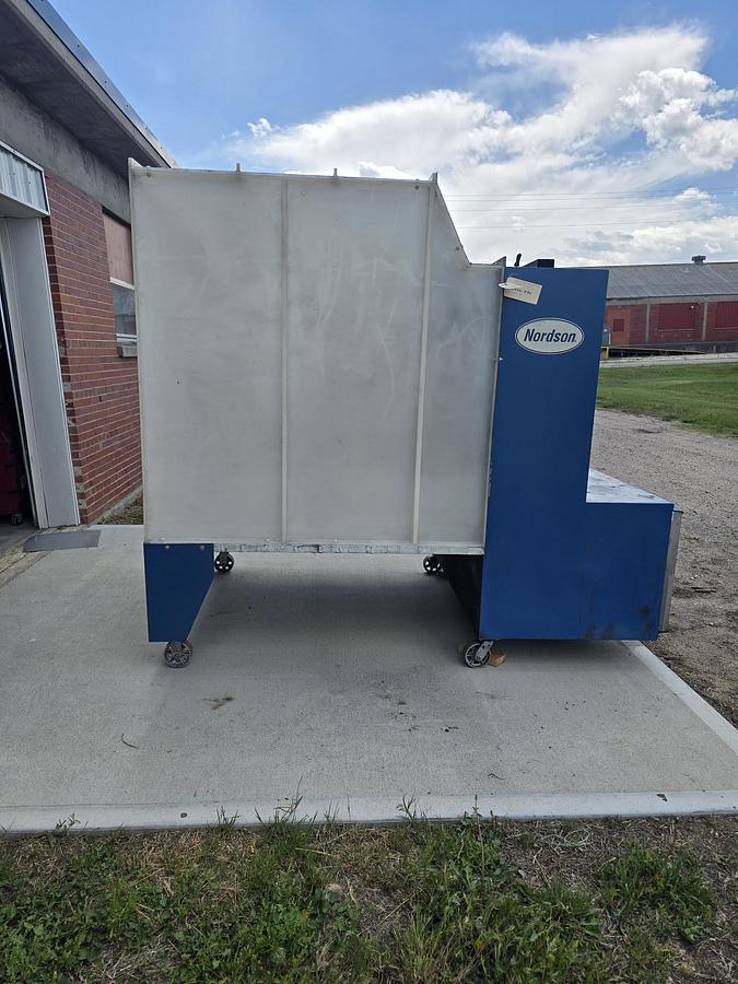 Used Nordson Econo-Coat Lab Booth w/ Encore Powder Gun