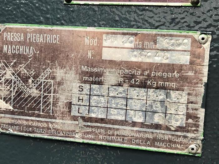 Usato PIEGATRICE MASPERI IDRAULICA 1550X20