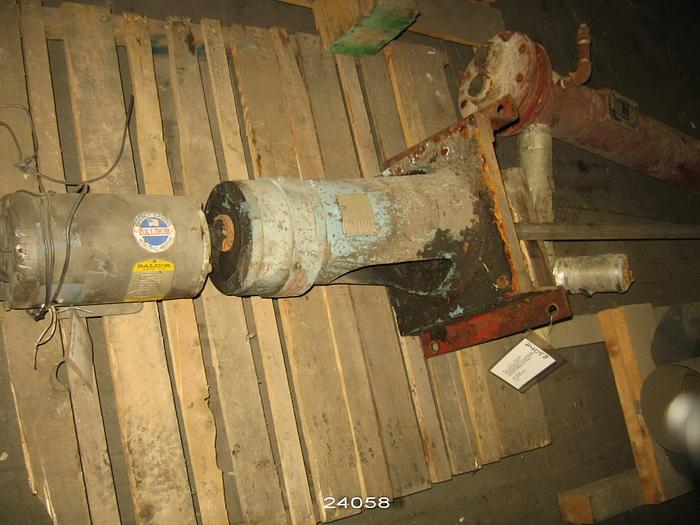 Used Chemineer VBL-15 Top Mount Agitator With 2 1/2 Hp Motor, 1725 Rpm, 460 V, 145T Frame, Dual 11" Dia, 3 Blade Props, 114 1/2" Shaft, Stainless Steel Shaft #24058