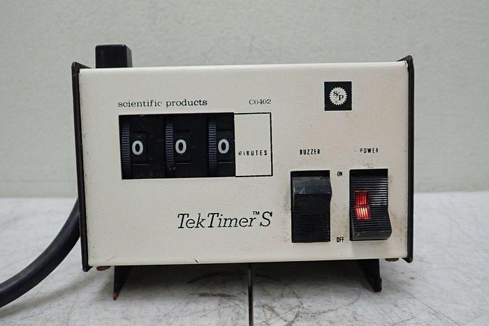 Used TekPro Scientific Products C6492 Tek Timer S Elapsed Time Indicator