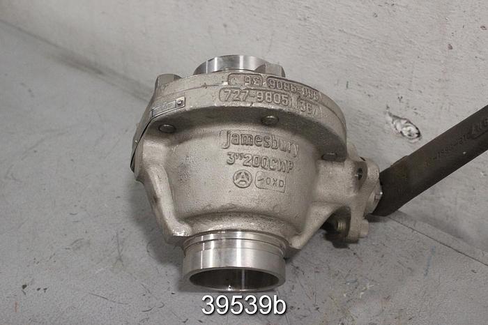 Used Jamesbury 3" Manual Ball Valve, 3 200 CWP 3600 TT2 #39539