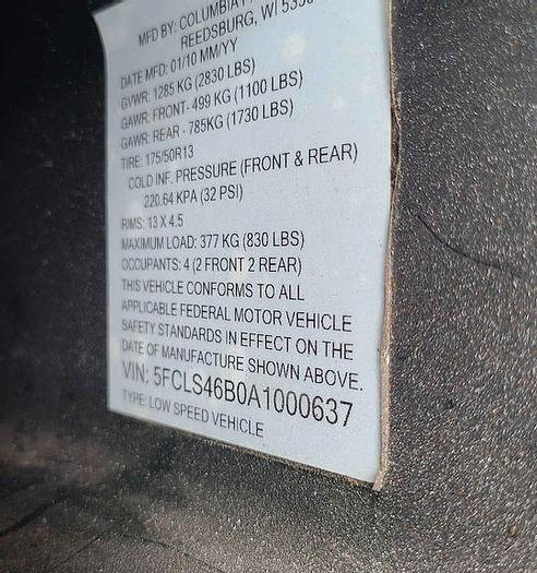 Used 2010 Columbia Par Car