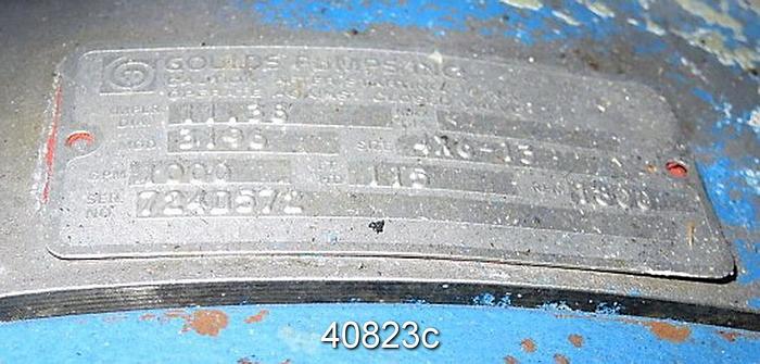 Used Goulds 3196 4x6x13, Titanium Casing, 6-Vane SS Impeller #40823