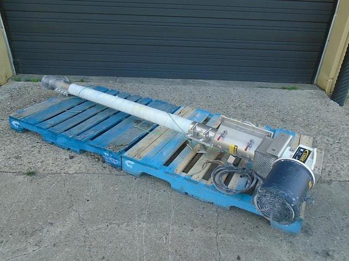 Used USED SCREW CONVEYOR, 4" DIAMETER X 72" LONG, STAINLESS STEEL, SANITARY, ''FLEXICON''