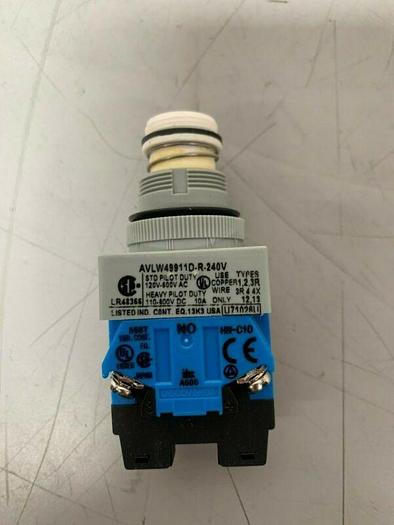 Used Idec AVLW49911D-R-240V Emergency Stop Switch