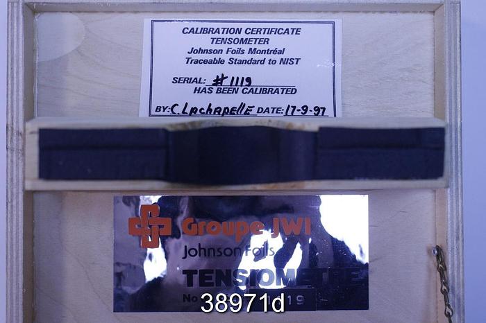 Used Johnson Foils Tensometer #38971