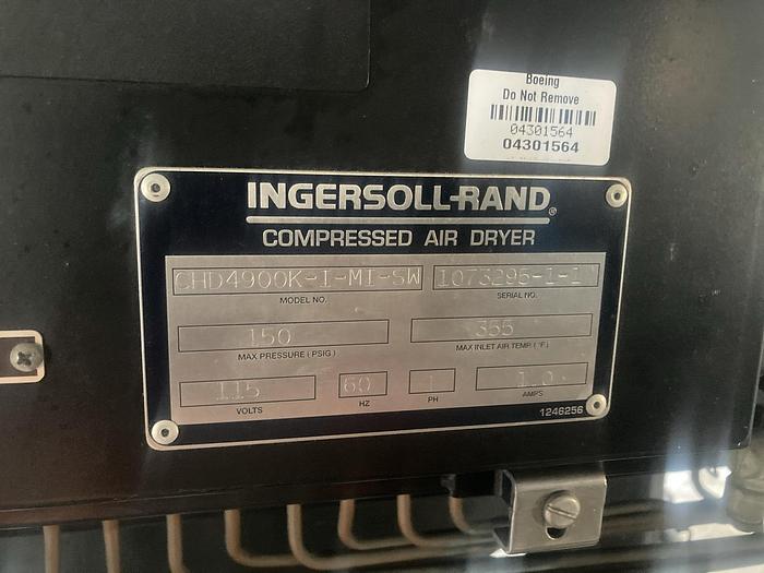 Used INGERSOLL RAND 150 MAX PSI COMPRESSED AIR DRYER