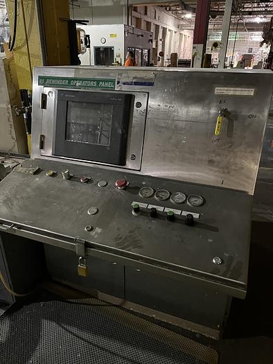 Used TOSCHI - TOSOTEC 4000-3S 134" (3400MM) TWO DRUM SLITTER REWINDER