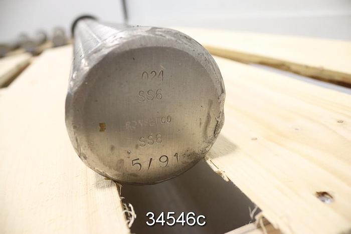 Used Ronningen Petter Cannister Filter Media, 3" Diameter, 36" Length #34546